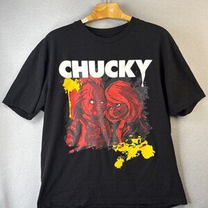 Chucky Good Guys x Reason T-Shirt XL Black Bride Tiffany Child's Play Rare Scary